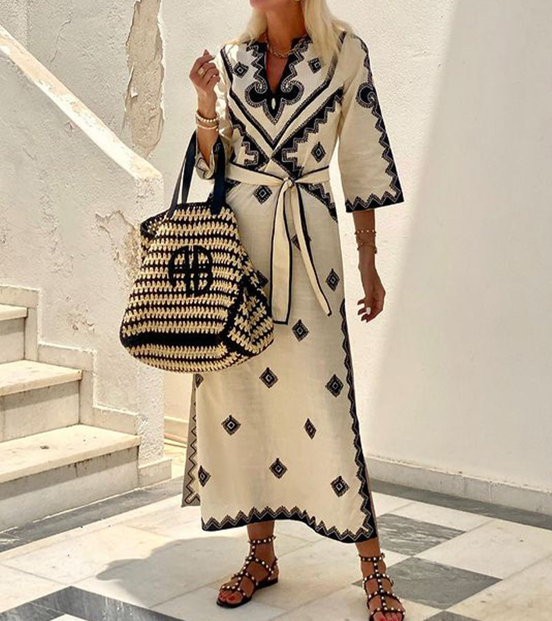 Women’s Vintage-Inspired Elegant Cocktail Midi Dress - Clarissa