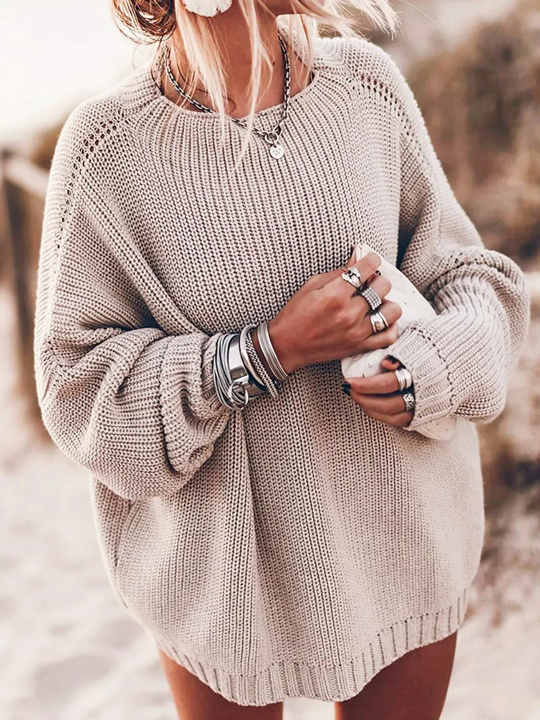 Women's Casual Knitted Sweater - Helandia