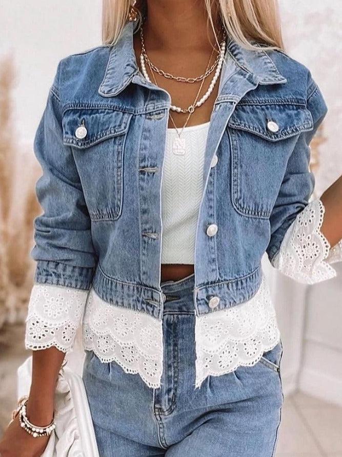 Women’s Unique Patchwork Denim Jacket - Rowena