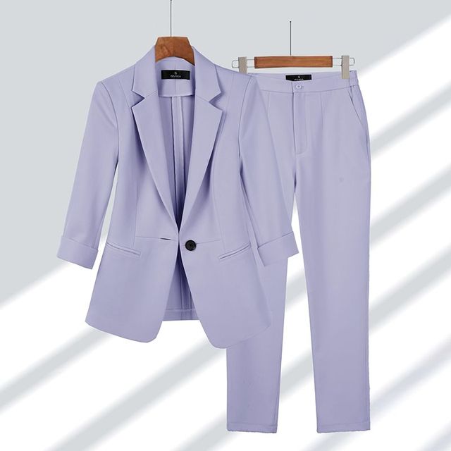 Blazer & Trouser Set | Violet