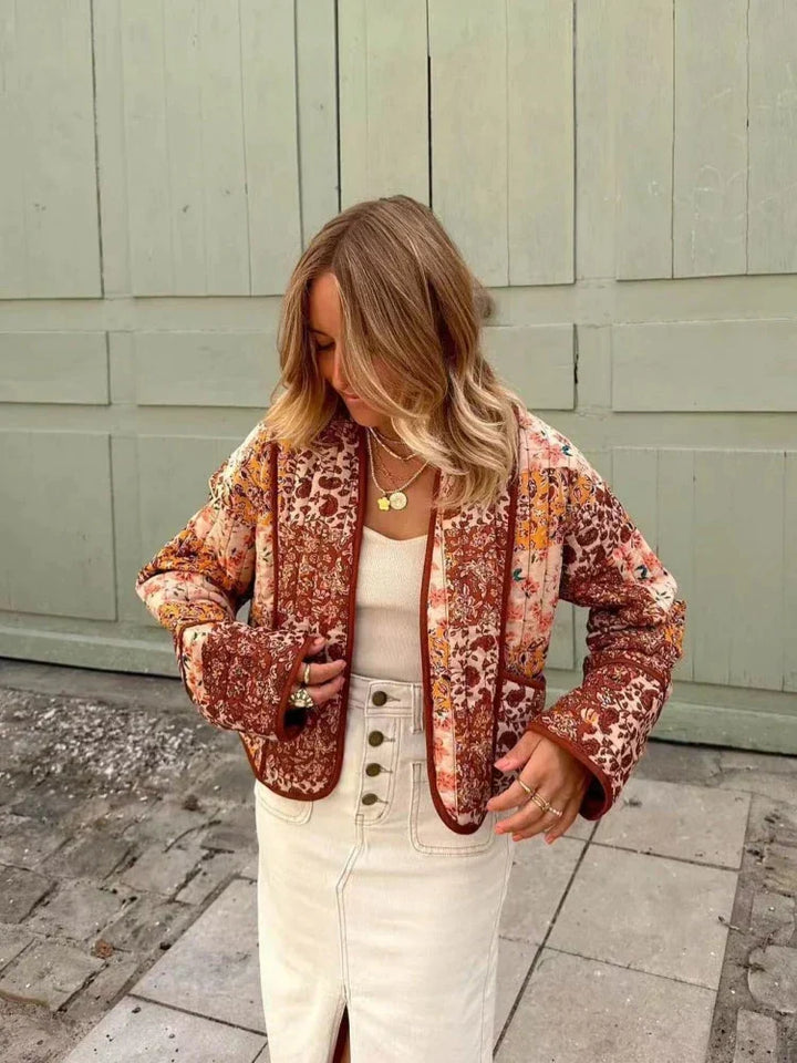 Women’s Soft Retro Vintage Checkered Jacket - Evianna