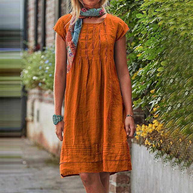 Women's Casual Summer Midi Dress - Isabella