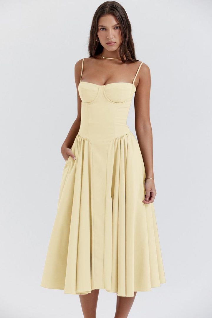 Women’s Elegant Summer Midi Dress - Lina