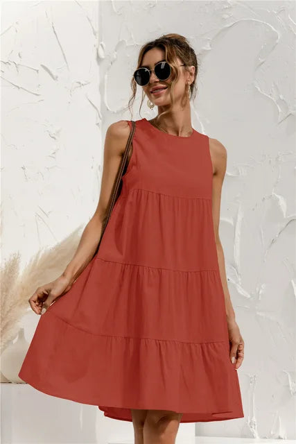Women’s Casual Midi Summer Dress - Ilka