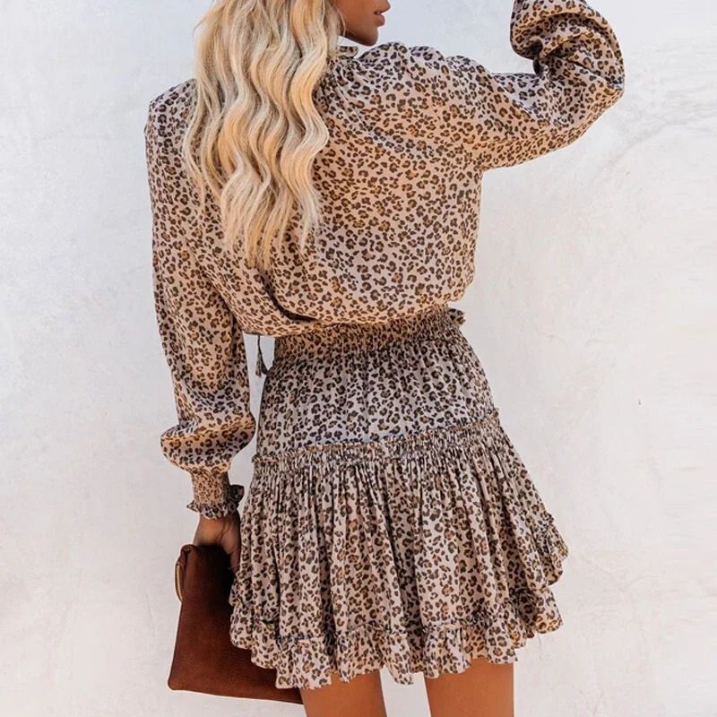 Women’s Leopard Print Mini Dress - Catharina
