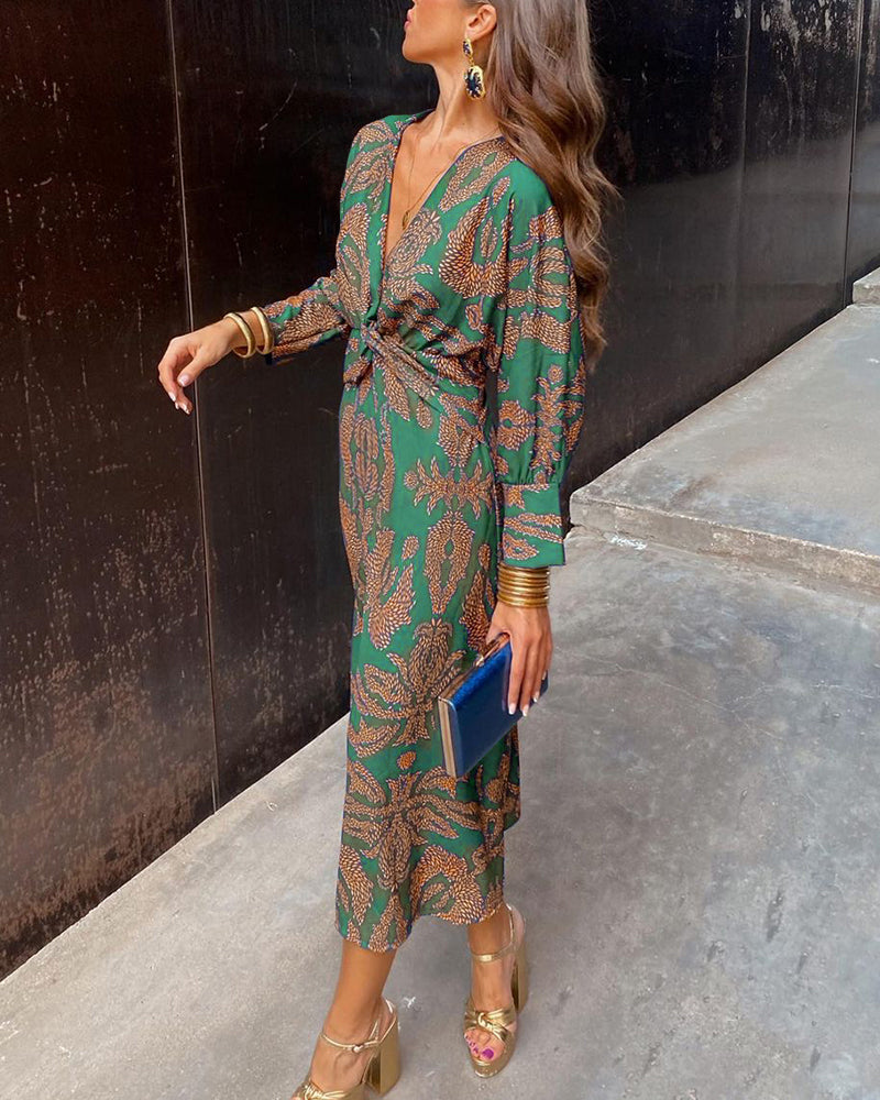 Elegant Satin Knot Dress | Aria
