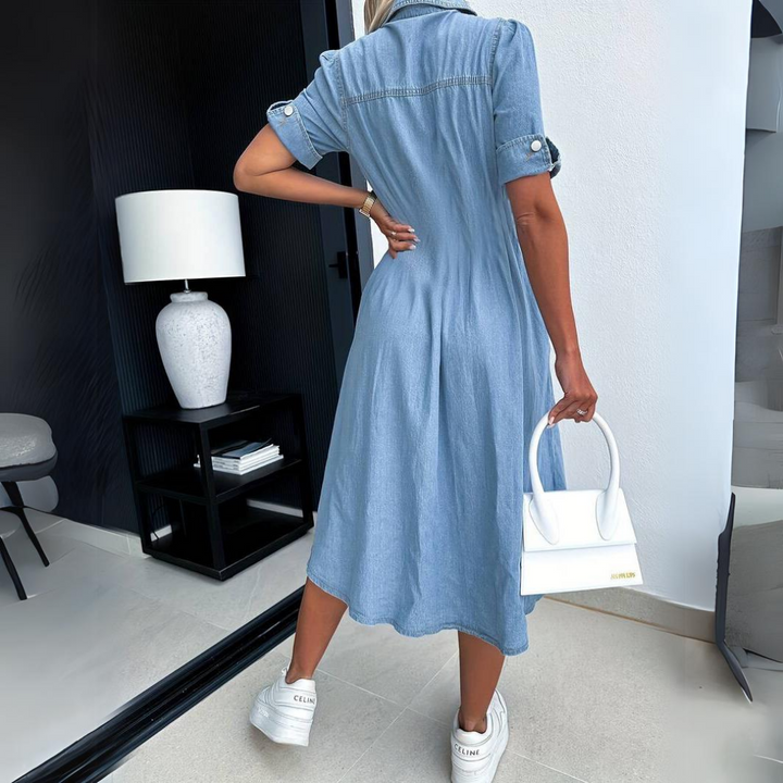 Women’s Denim Midi Dress - Rebekka