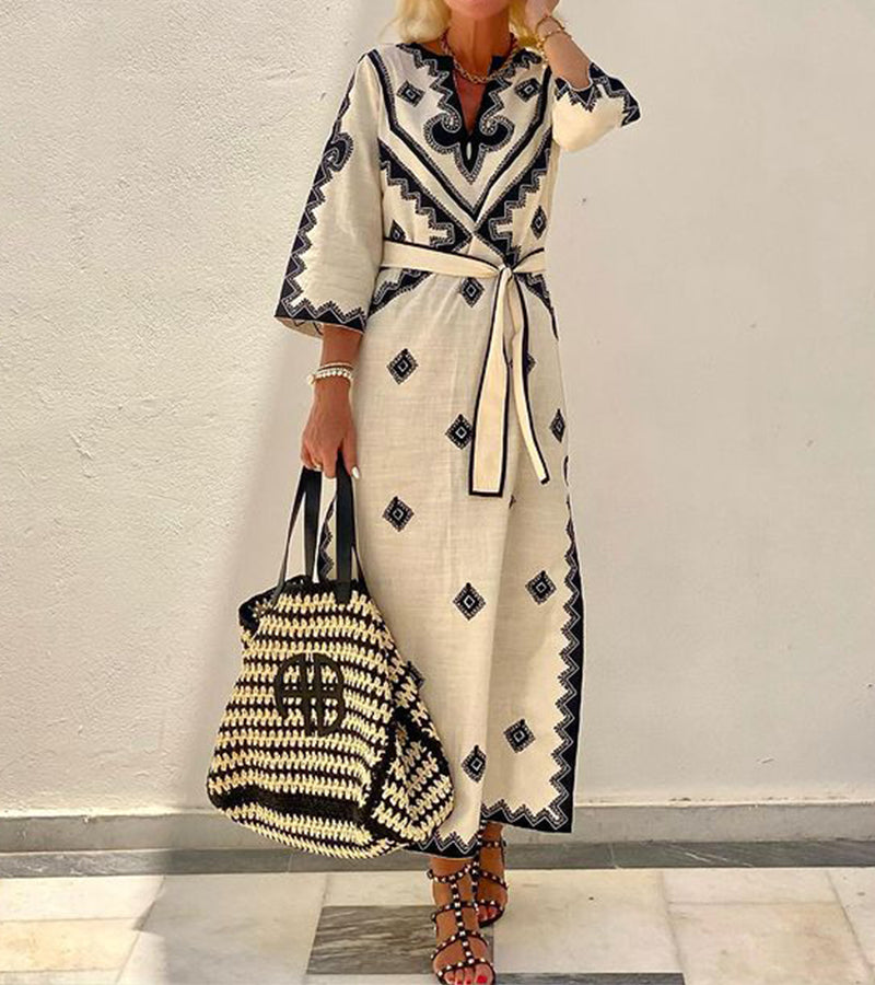 Women’s Vintage-Inspired Elegant Cocktail Midi Dress - Clarissa