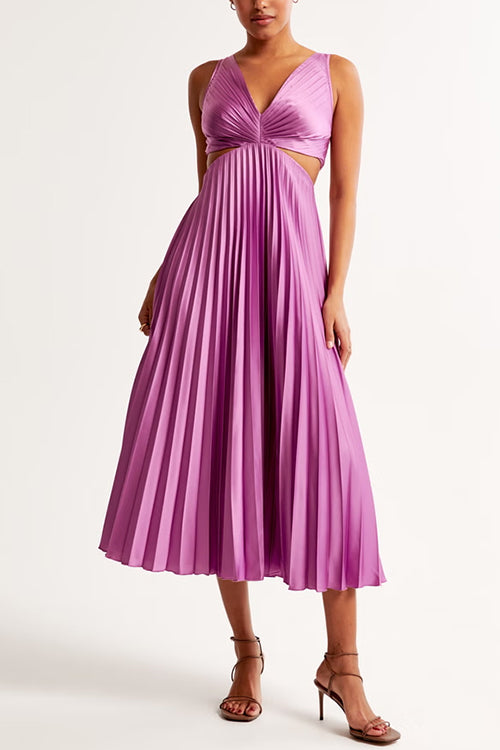 Pleated Maxi Dress | Uma