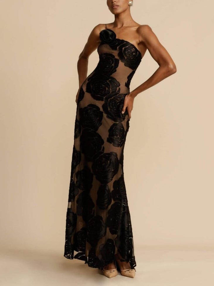 Women's Elegant Floral Maxi Dress - Sophie