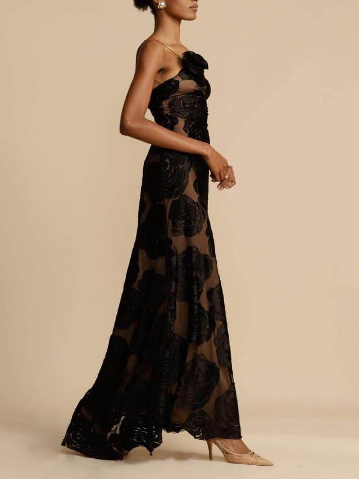 Women's Elegant Floral Maxi Dress - Sophie