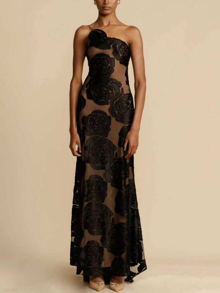 Women's Elegant Floral Maxi Dress - Sophie