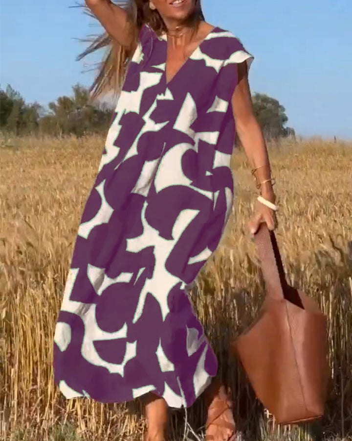 Variant image for Women’s A-Line Maxi Dress Casual Elegance - Zoey-31