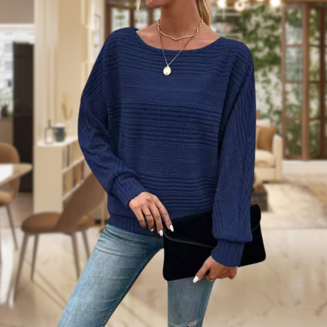 Women’s Loose Fit Crew Neck Sweater - Regenia