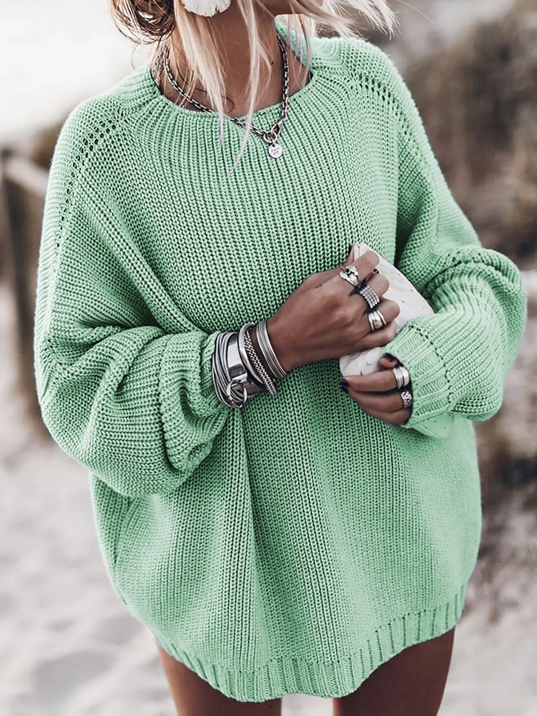 Women's Casual Knitted Sweater - Helandia