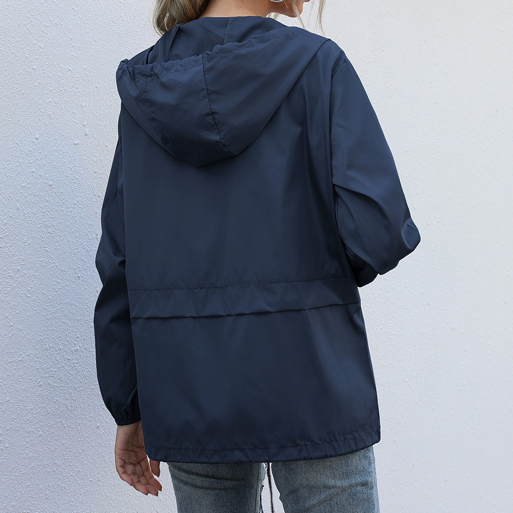 Women’s Outdoor Zip Hoodie Rain Jacket - Ava