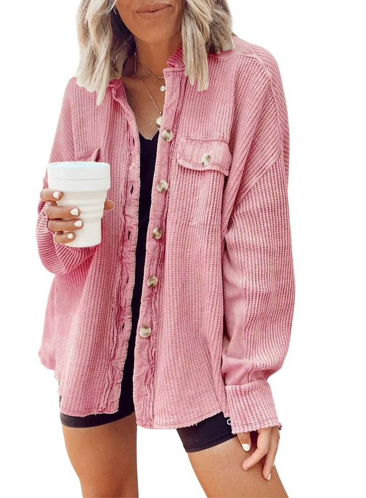 Women’s Elegant Button-Up Shirt Jacket - Jolie
