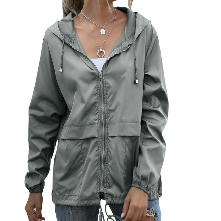Women’s Outdoor Zip Hoodie Rain Jacket - Ava
