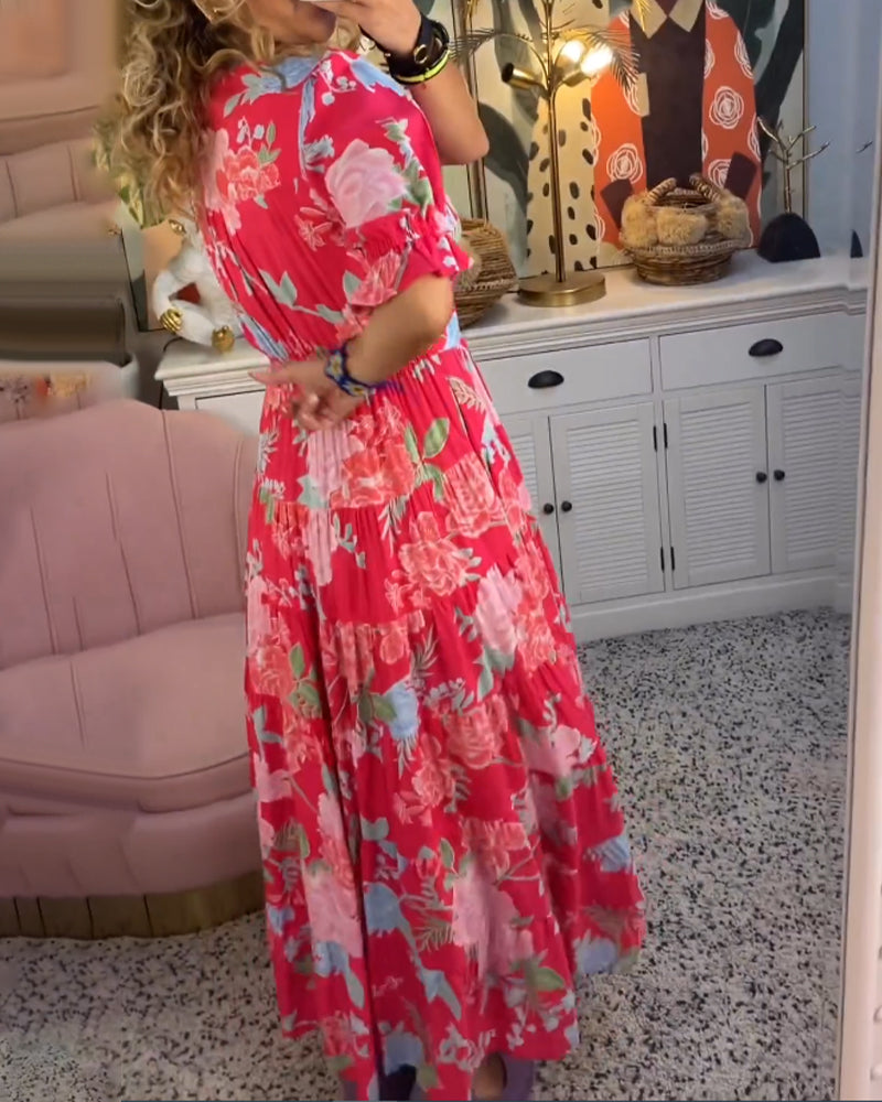Women’s Floral Summer Maxi Dress  - Anni