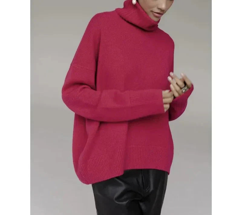 Variant image for Women’s Classic Turtleneck Sweater Comfortable Fit - Margret-19