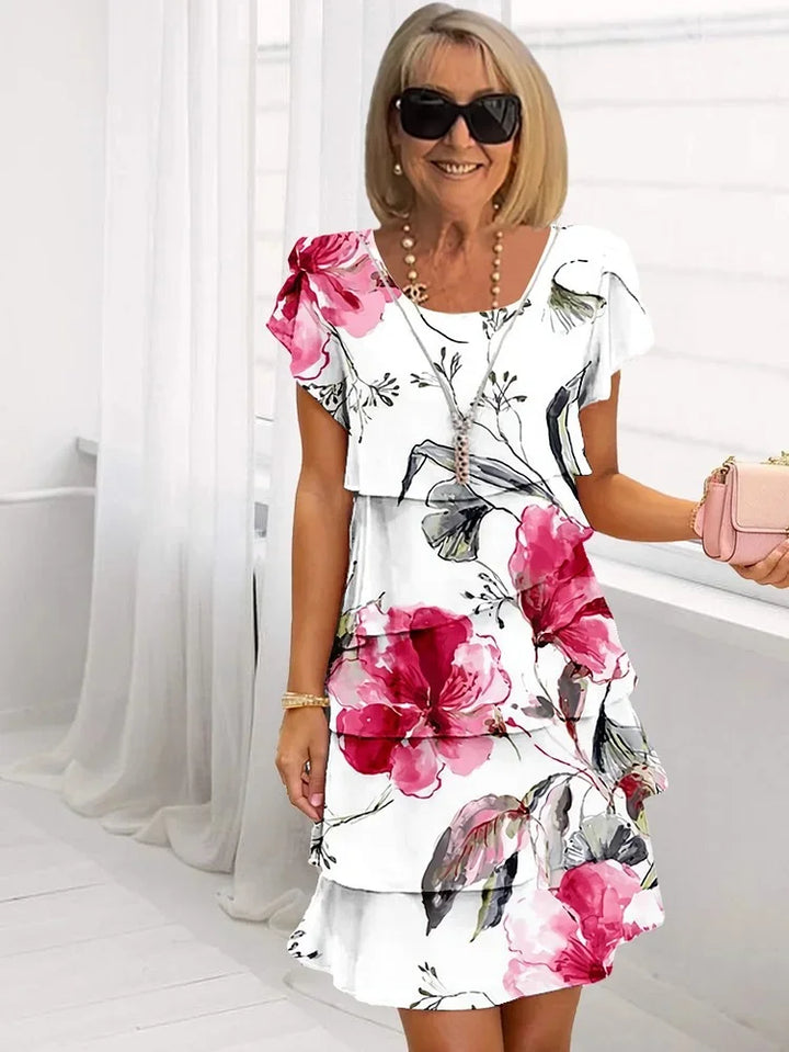 Ruffled Floral Dress | Xena