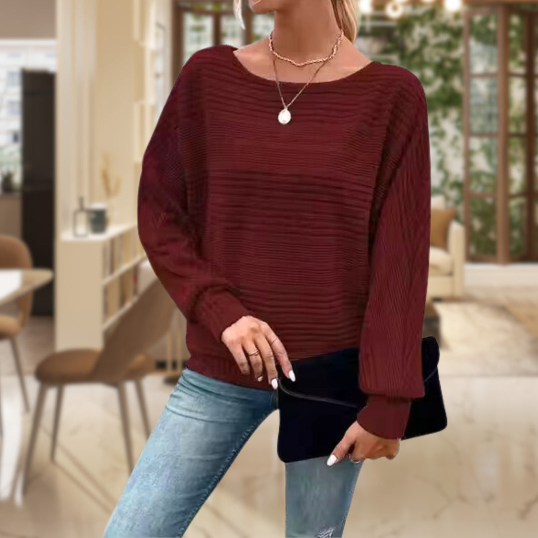 Women’s Loose Fit Crew Neck Sweater - Regenia