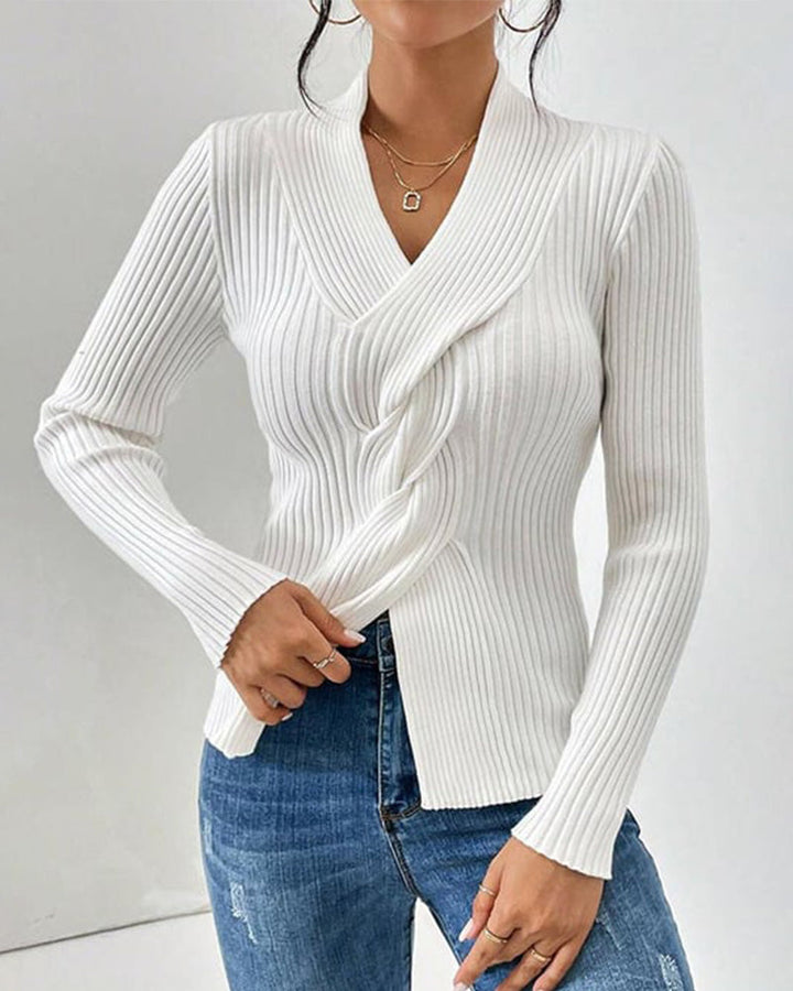 Women’s Elegant Long Sleeve Sweater - Ava