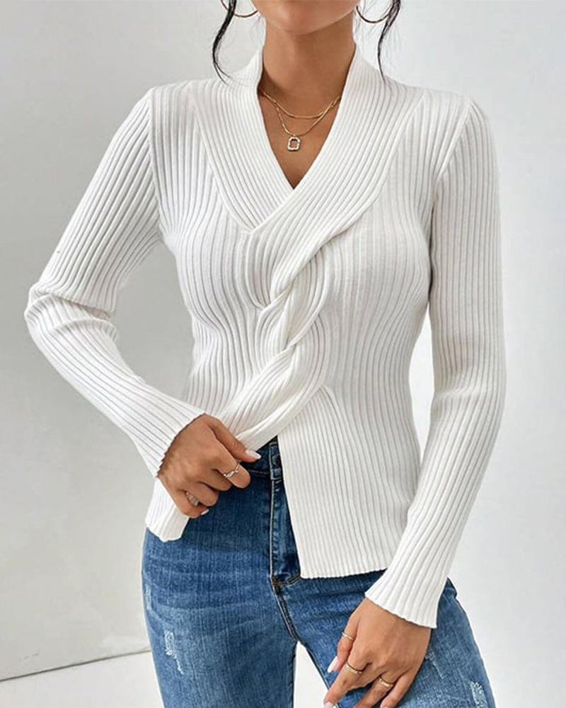 Women’s Elegant Long Sleeve Sweater - Ava