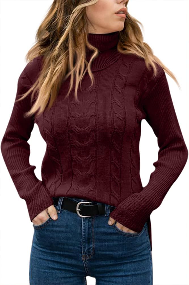 Women’s Cozy Knitted Turtleneck Sweater - Denise
