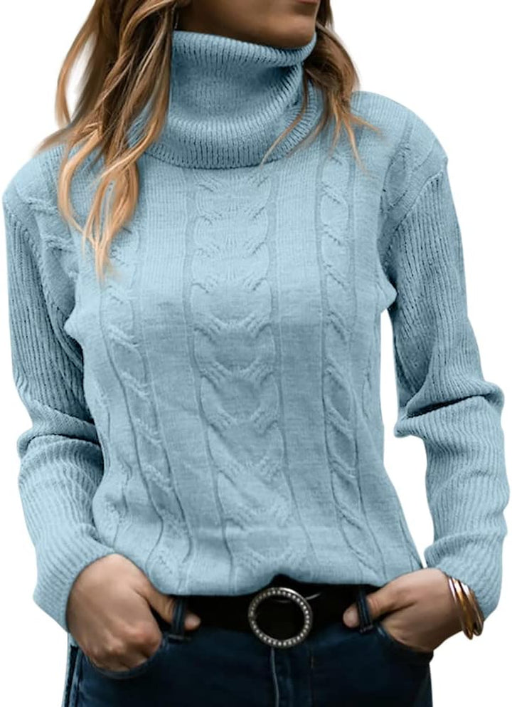 Variant image for Women’s Black Turtleneck Sweater Cozy Knitted Design - Denise-33