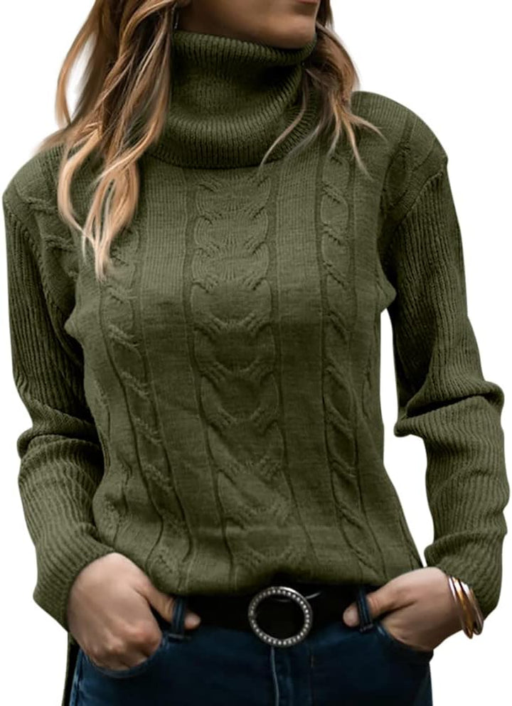 Variant image for Women’s Black Turtleneck Sweater Cozy Knitted Design - Denise-5