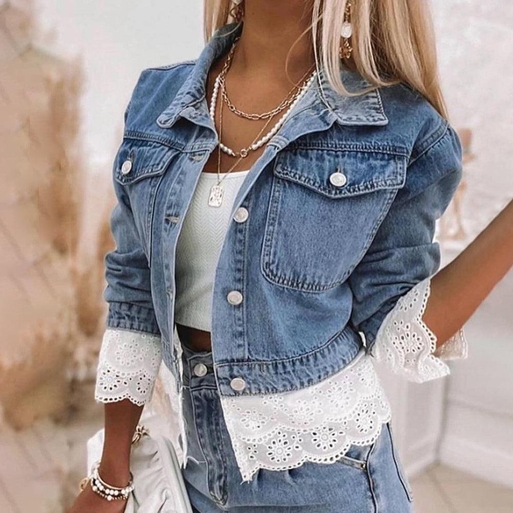 Women’s Unique Patchwork Denim Jacket - Rowena