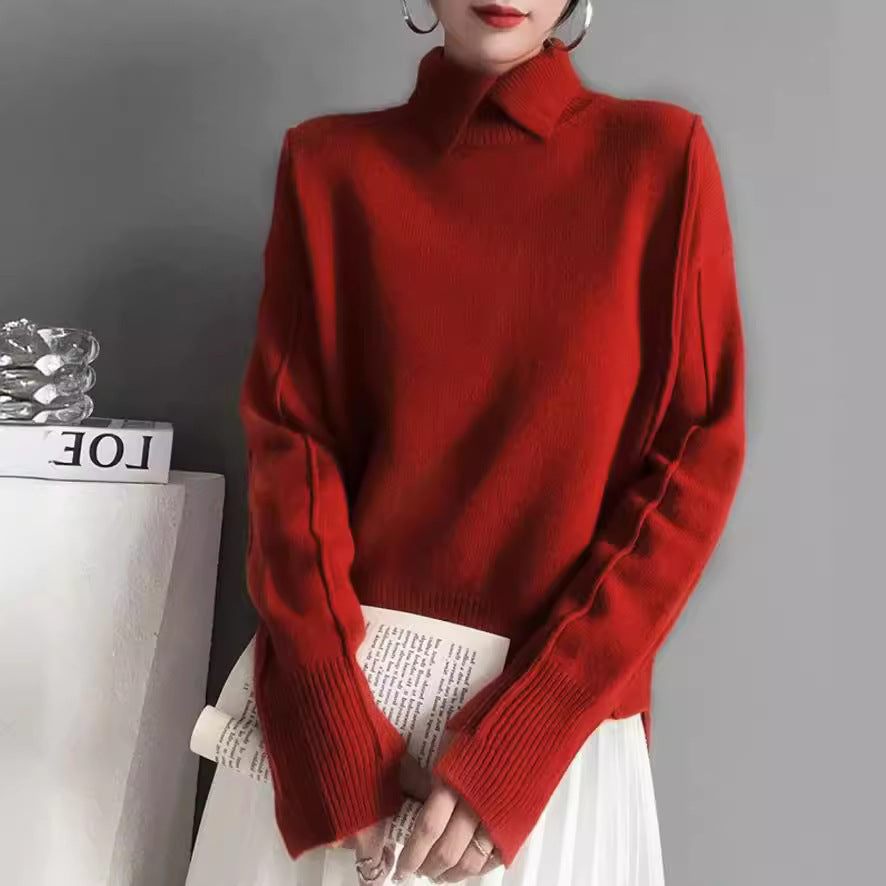 Variant image for Women’s Knit Sweater Comfortable Fit - Autumn Classic-7