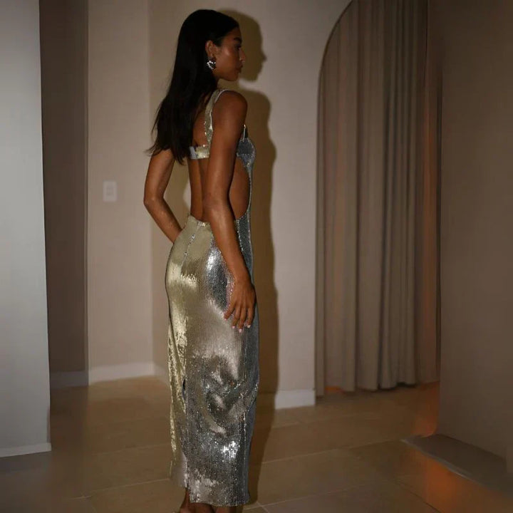 Women's Elegant Maxi Dress - Lena