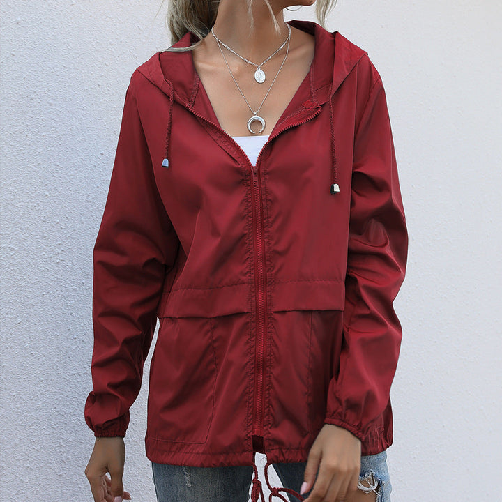 Variant image for Women’s Outdoor Zip Hoodie Rain Jacket Lightweight Water-Resistant - Ava-21