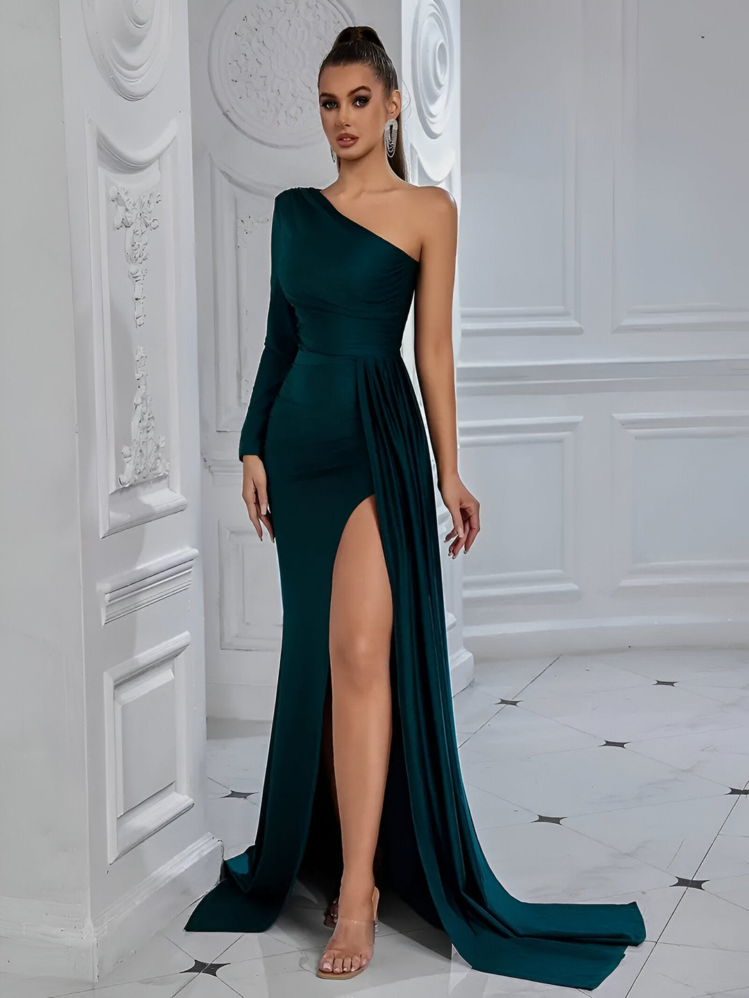 Women's Elegant Evening Maxi Dress - Sophia