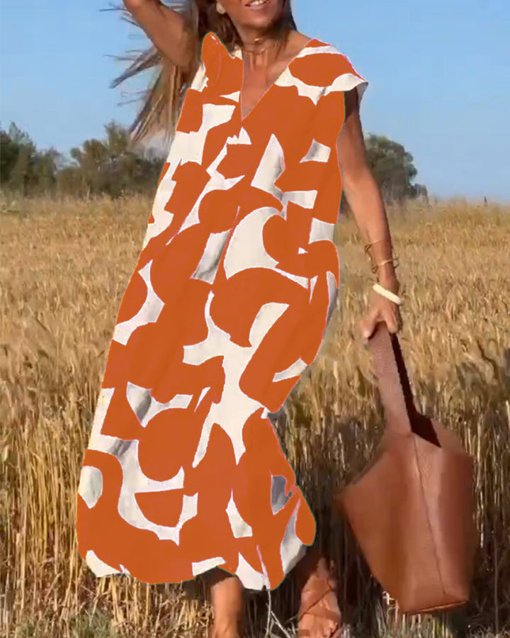 Variant image for Women’s A-Line Maxi Dress Casual Elegance - Zoey-25