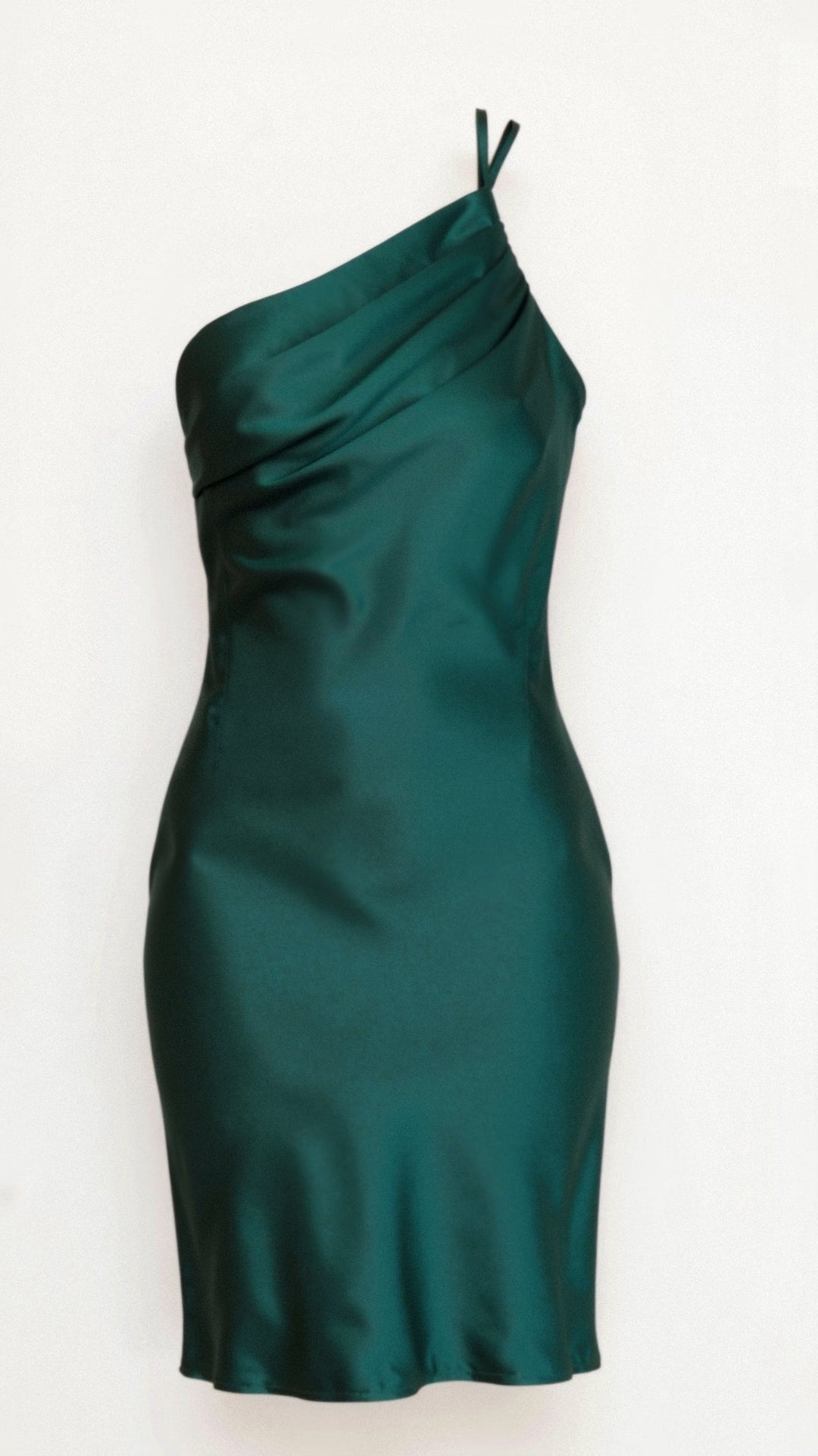 Variant image for Women’s One Shoulder Midi Dress Elegant Pleated Design - Louise-5