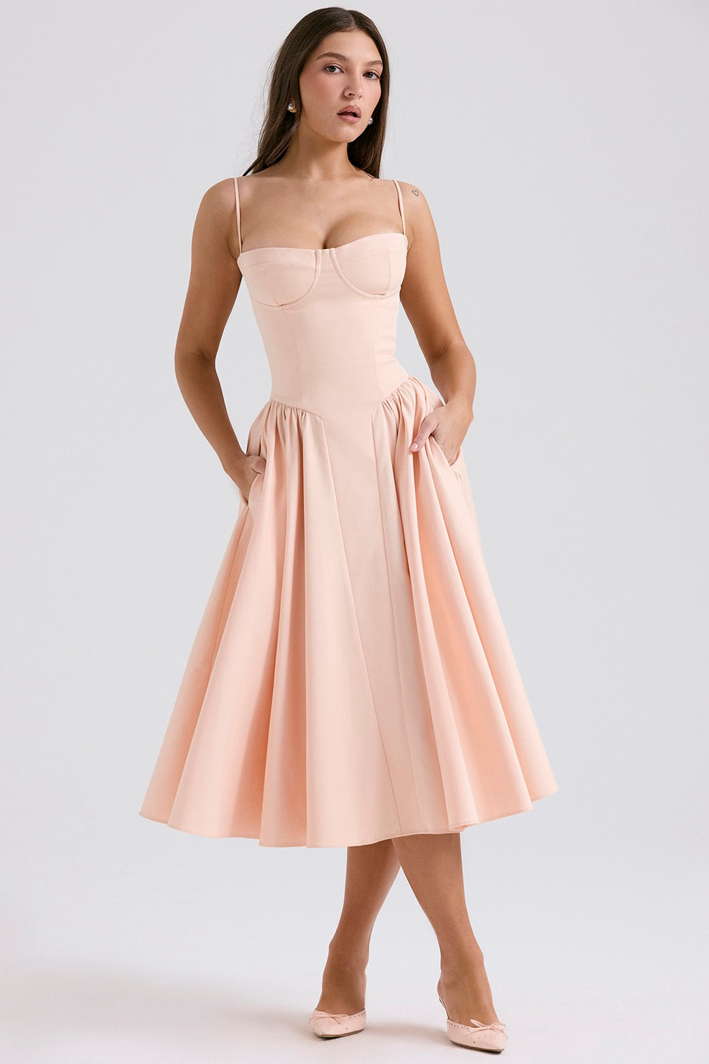Women’s Elegant Summer Midi Dress - Lina