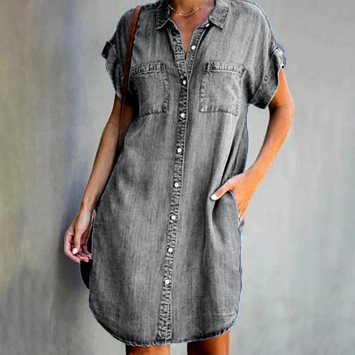 Denim Shirt Dress - Fiona