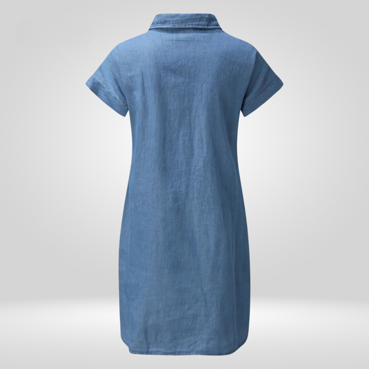 Denim Shirt Dress - Fiona