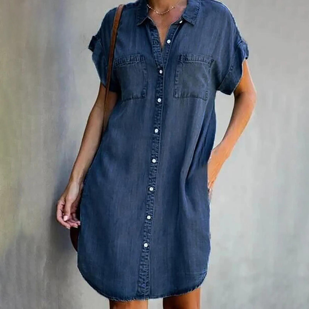 Denim Shirt Dress - Fiona