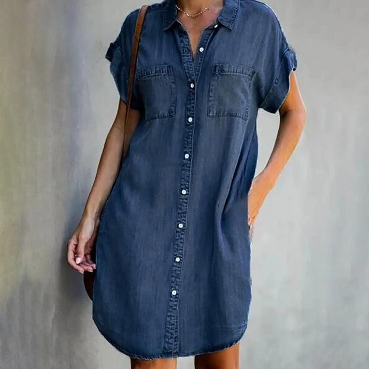 Denim Shirt Dress - Fiona