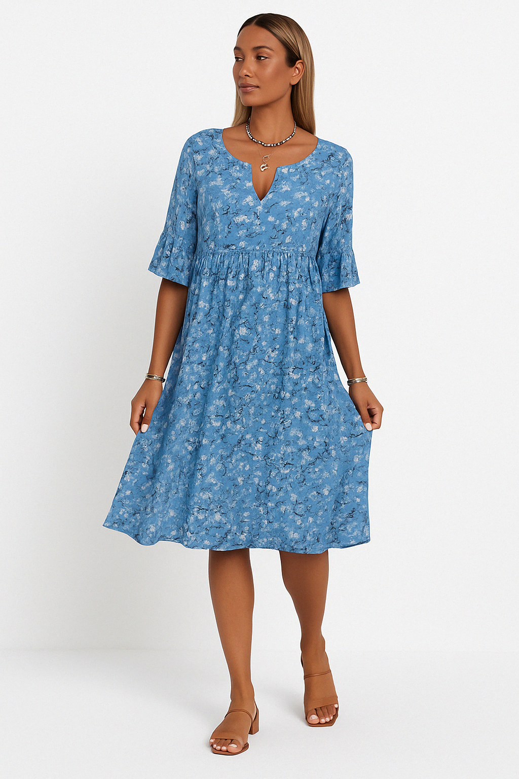 Women’s Elegant Floral Maxi Dress - Annalena