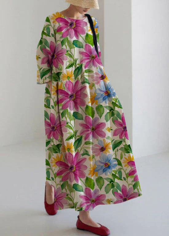 Cotton Dresses Pockets Patchwork Spring - Eden