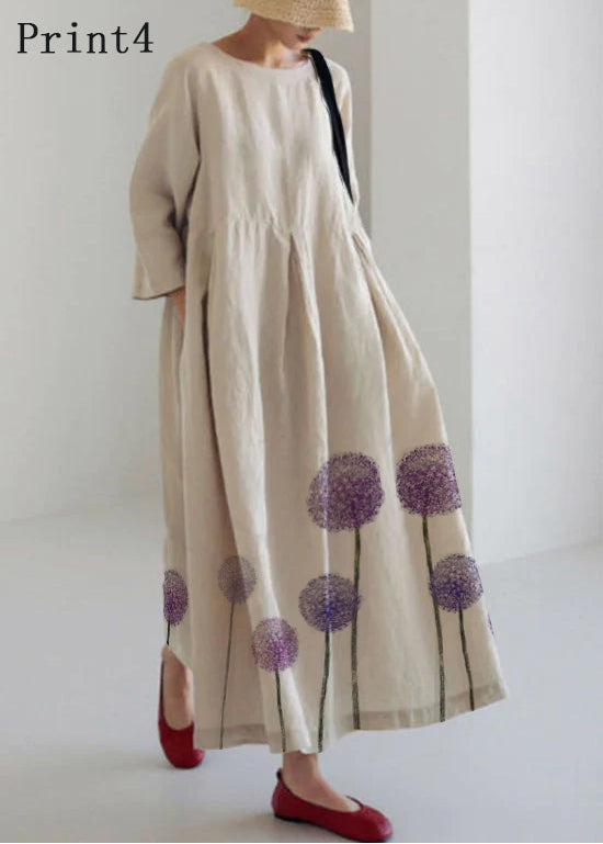 Cotton Dresses Pockets Patchwork Spring - Eden