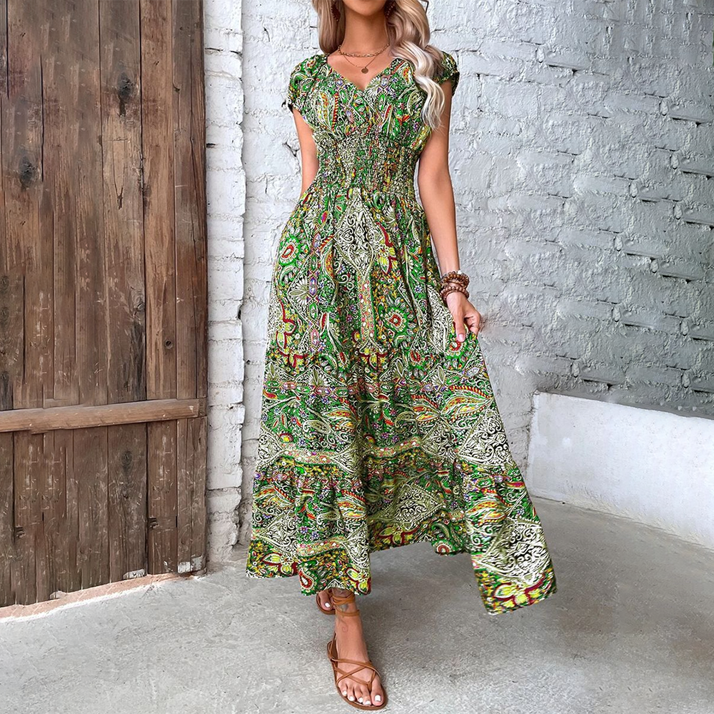  Ladies Boho Maxi Summer Dress - Elvira-2