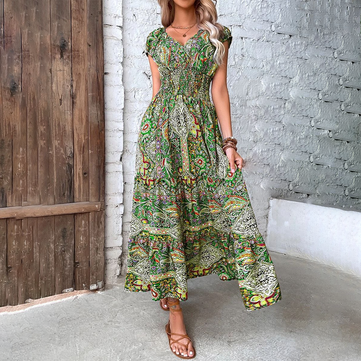  Ladies Boho Maxi Summer Dress - Elvira-1