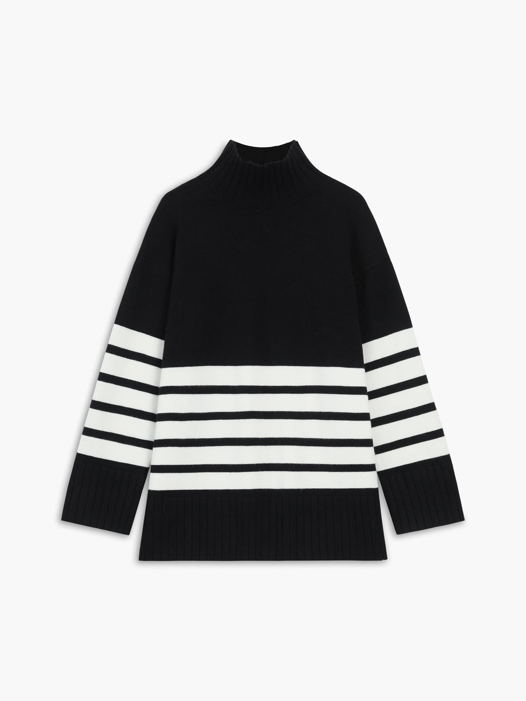 Women’s Striped Turtleneck Sweater - Eydis