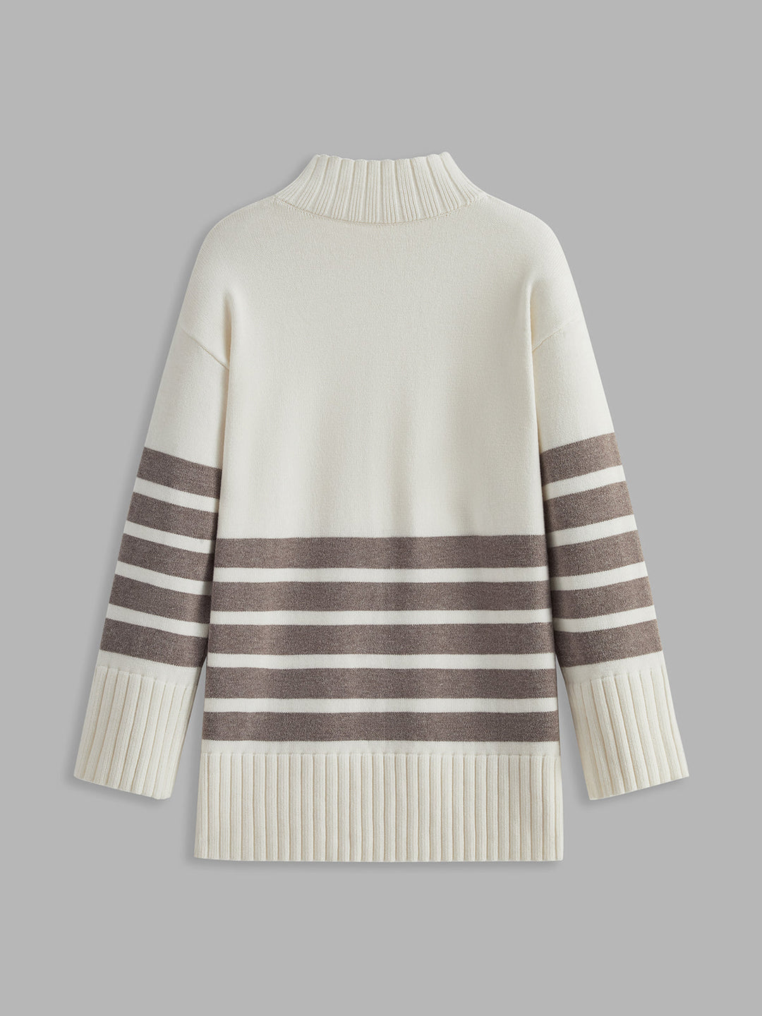 Women’s Striped Turtleneck Sweater - Eydis